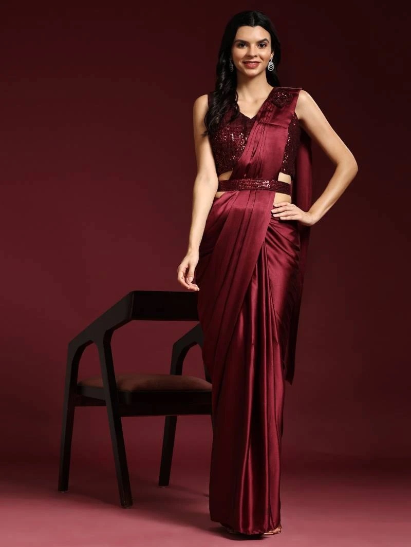 Amoha Trendz 101109 Party Wear Ready To Wear Saree Collection