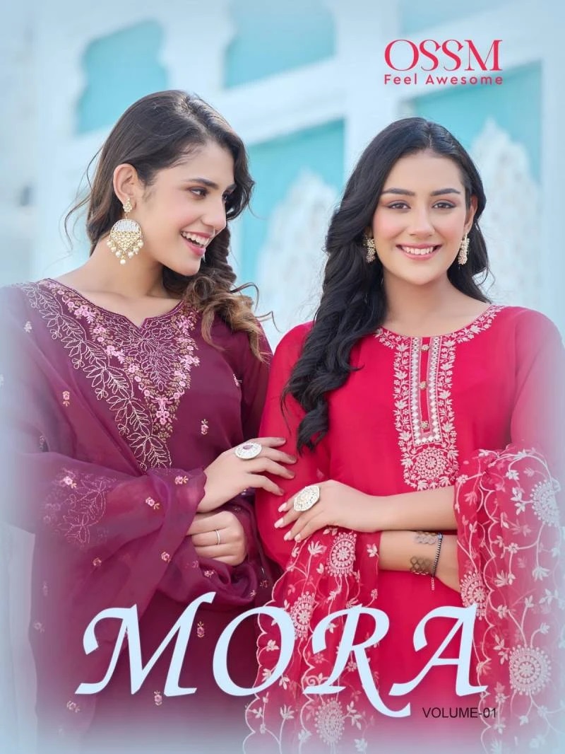 Ossm Mora Vol 1 Designer Kurti Pant With Dupatta Wholesale Shop