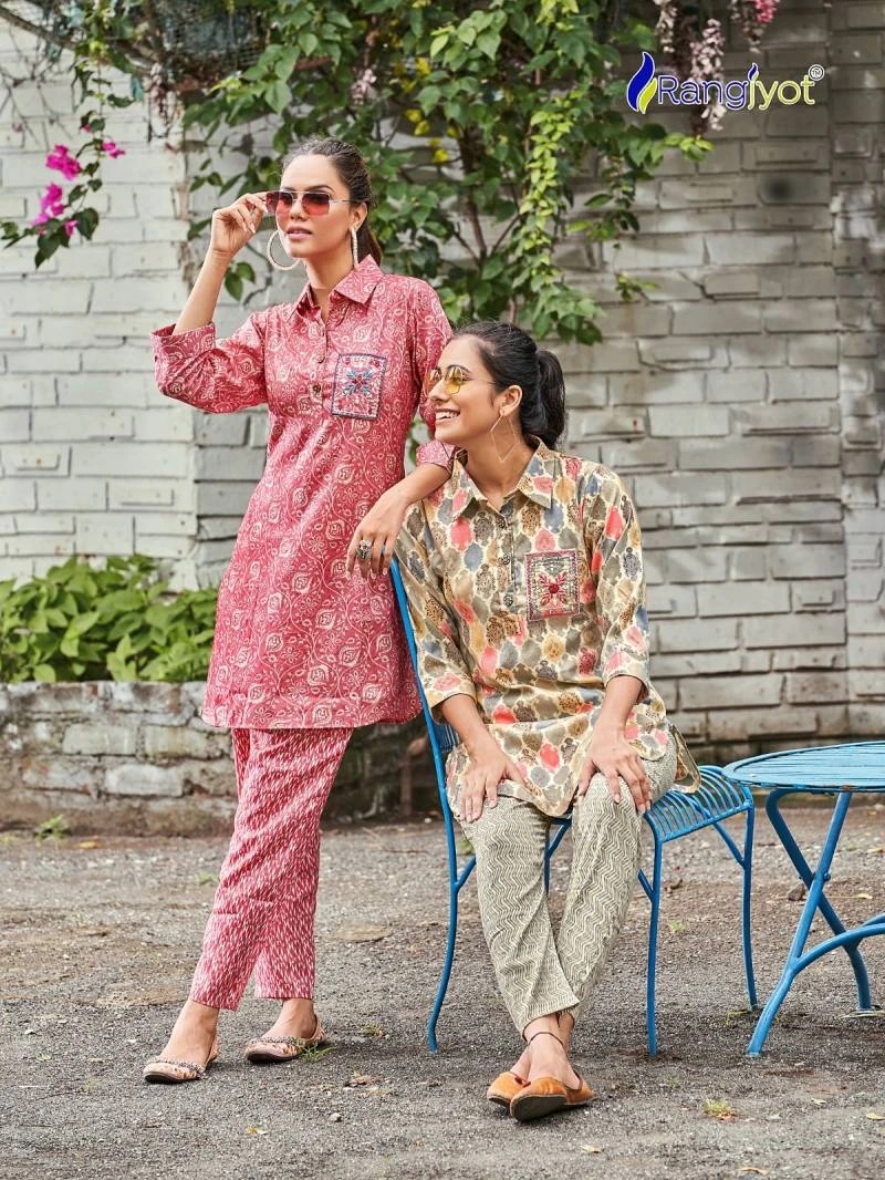 Rangjyot Shimoni Vol 1 Cotton Stylish Co Ord Set Western Collection