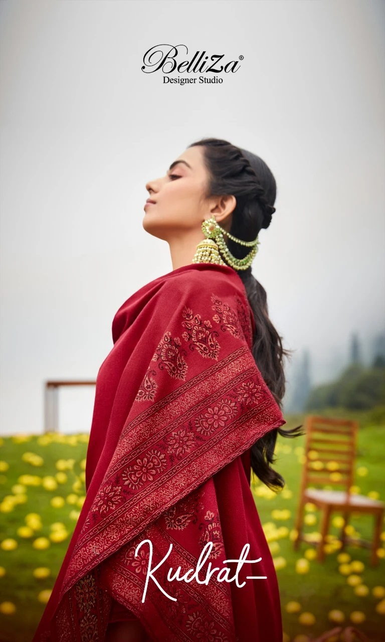 Belliza Kudrat Premium Designer Pashmina Dress Material Collection