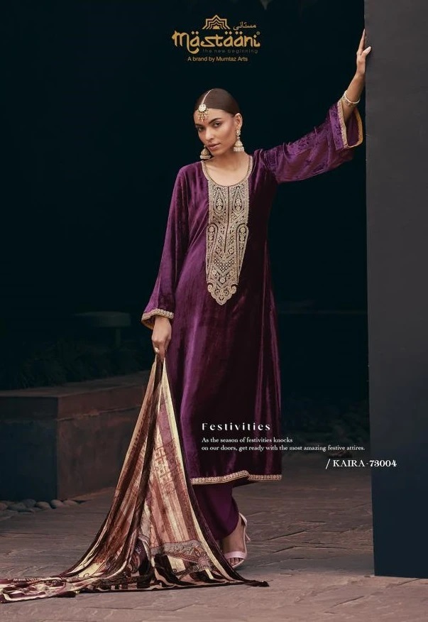 Mumtaz Mastaani Kaira Velvet Exclusive Designer Salwar Suit Collection