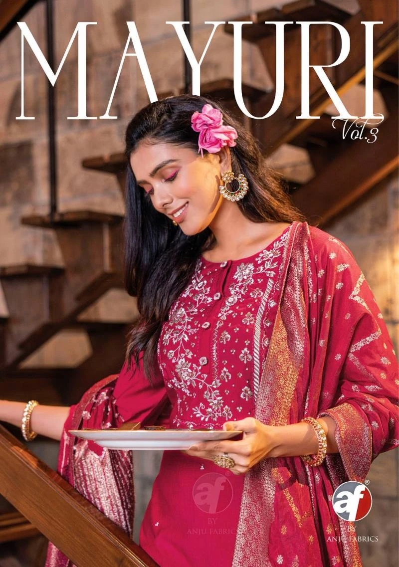 Af Mayuri Vol 3 Designer Kurti Pant With Dupatta Collection