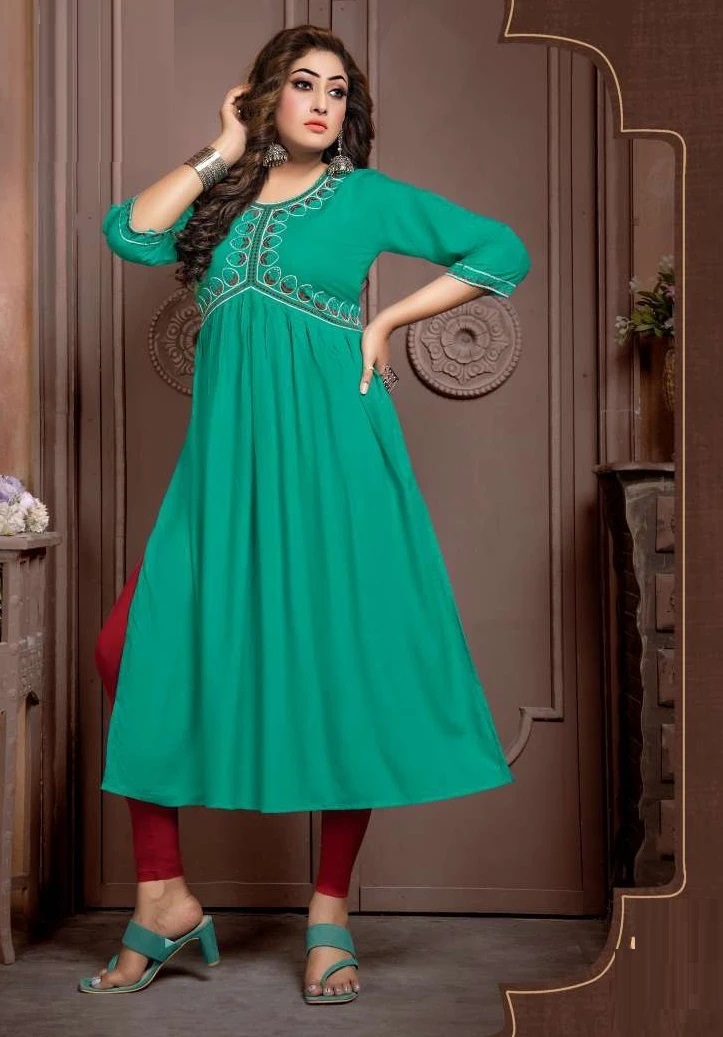 Kinti Aaliya 4 Fancy Nayra Cut Kurti Wholesale