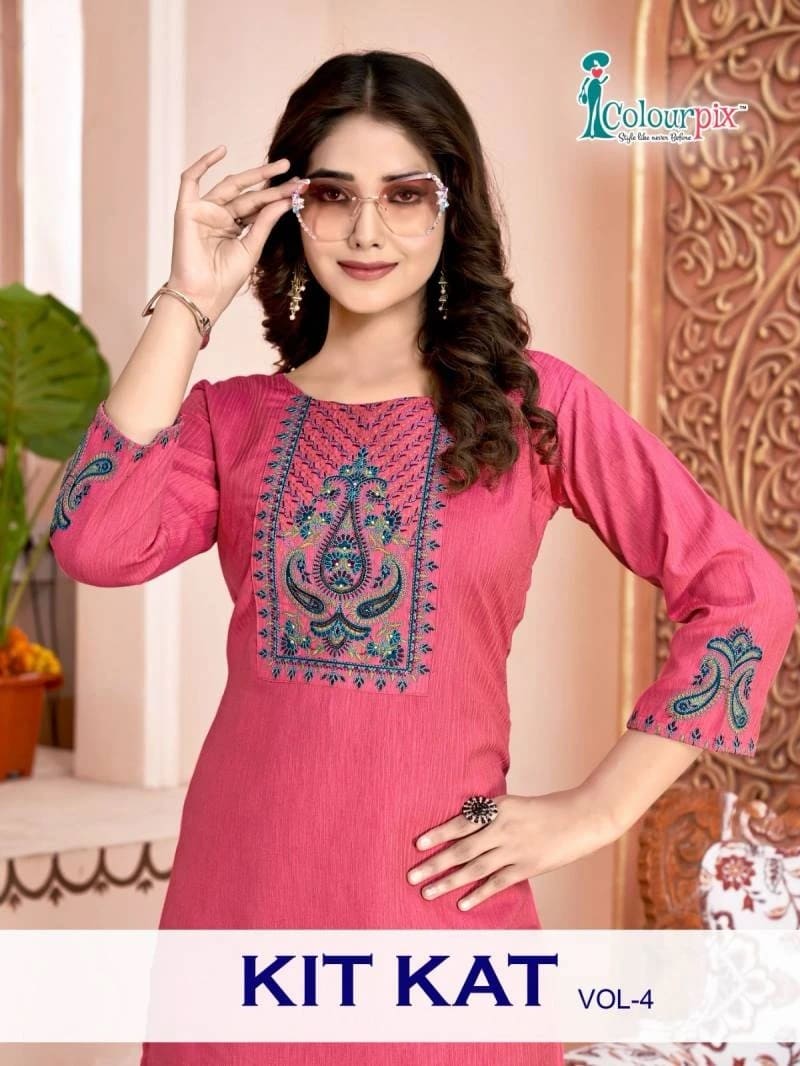 Colourpix Kit Kat Vol 1 Rayon Daily Wear Kurti Collection