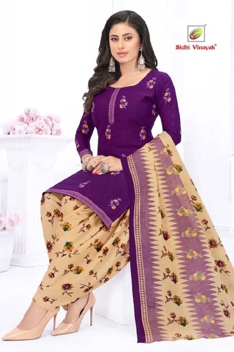 Sidhi Vinayak Paridhi Patiyala Vo 4 Cotton Punjabi Dress Material Collection
