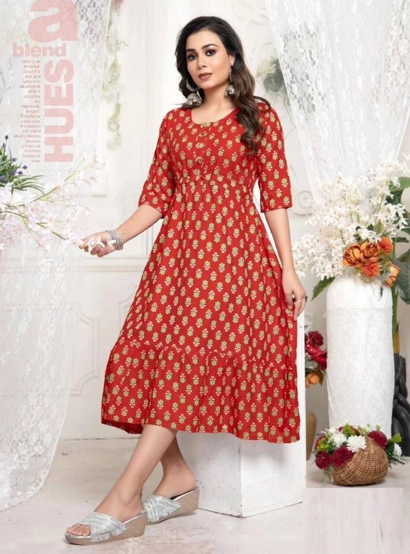 Krina Vol 1 Trendy Printed Long Kurti Collection