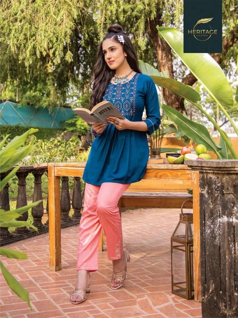 Heritage Kajree Vol 5 Trendy Stylish Short Tops Collection