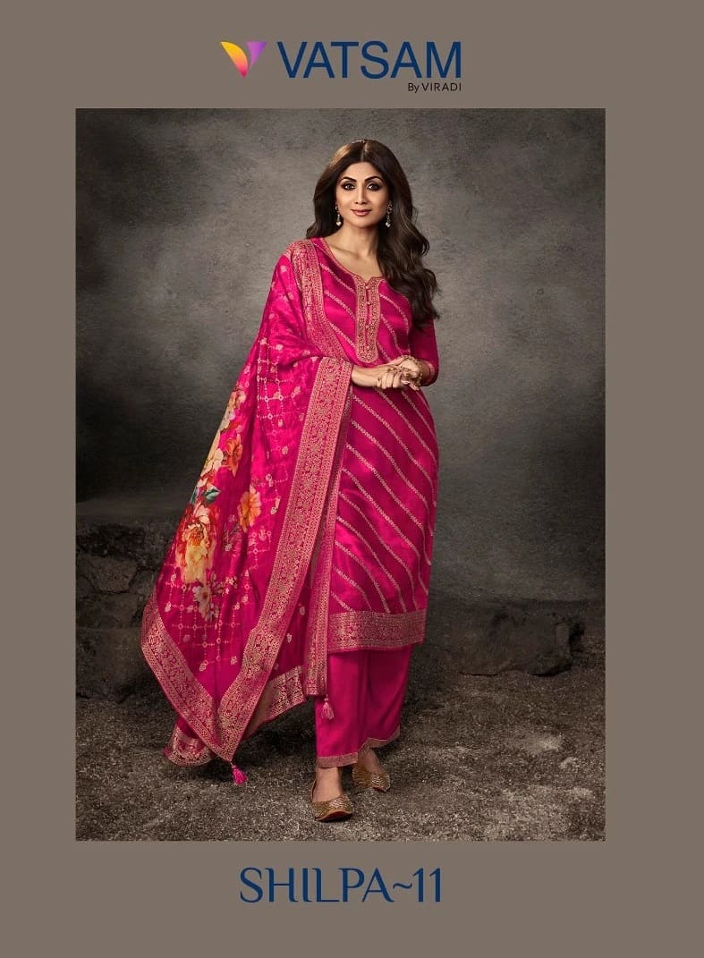 Vatsam Shilpa Vol 11 Designer Ready Made Kurti Pant With Dupatta Set