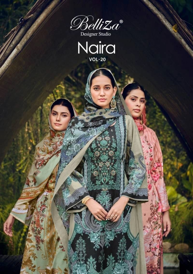 Belliza Naira Vol 20 Designer Cotton Dress Material Wholesale