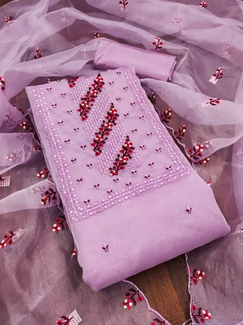 Color Set 402 Embroidery Dress Material Collection