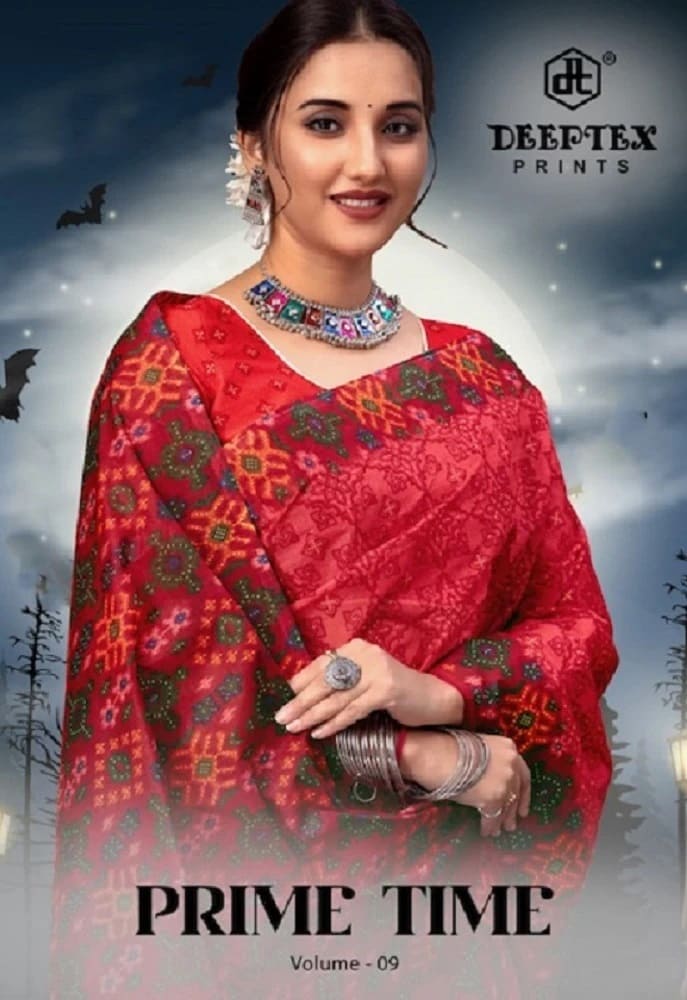 Deeptex Prime Time Vol 9 Cotton Sarees Collection
