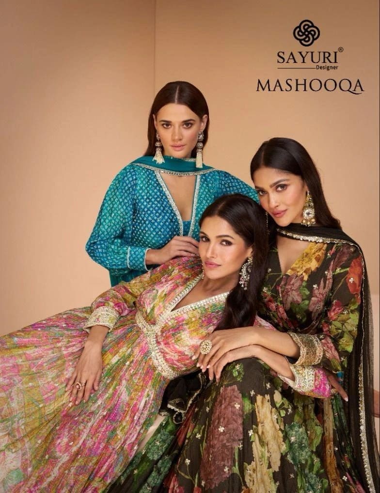 Sayuri Mashooqa Real Goergette Designer Gown Collection