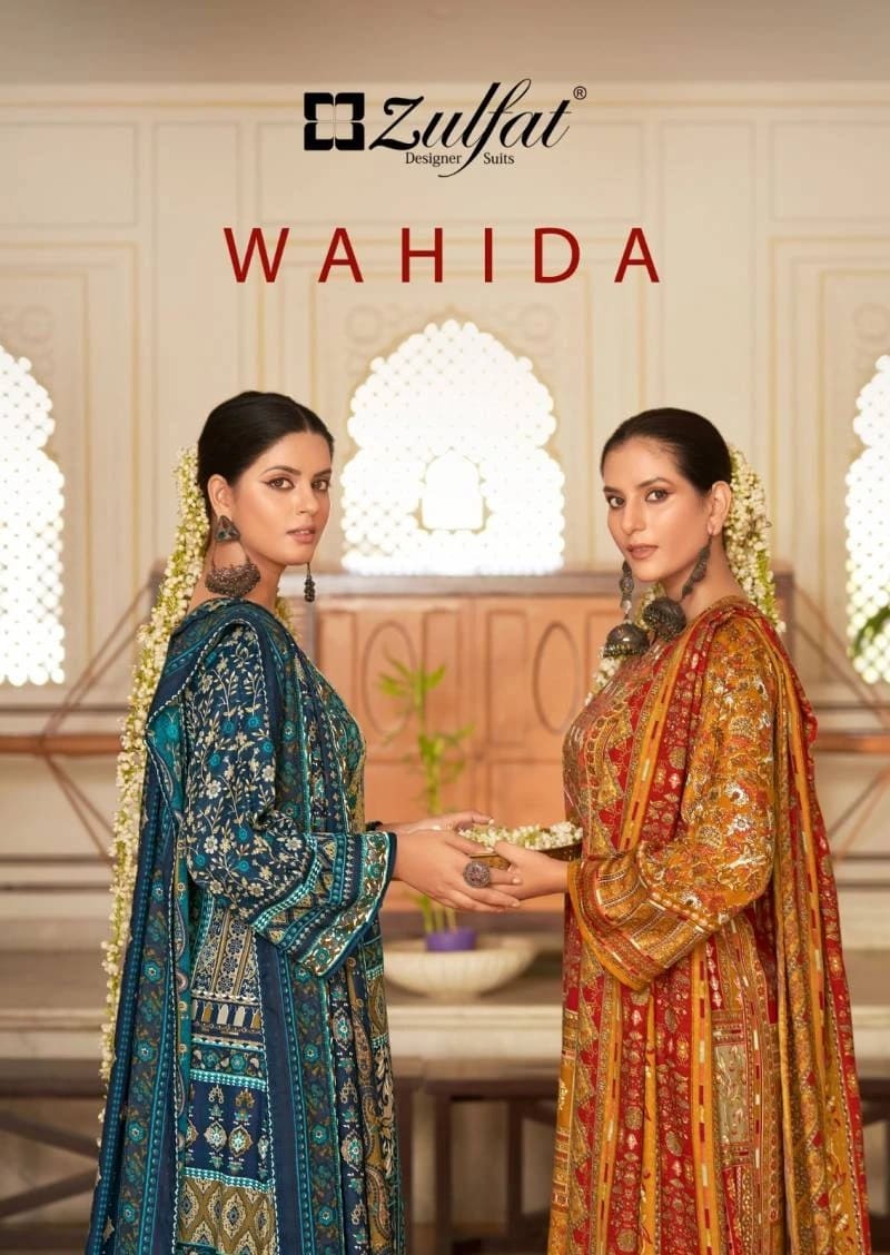 Zulfat Wahida Wool Pashmina Designer Dress Material Wholesale Shop