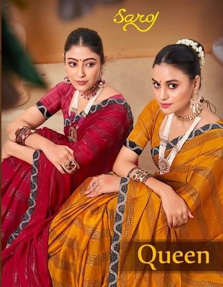 Saroj Queen Latest Designer Stylish Saree Wholesale Shop