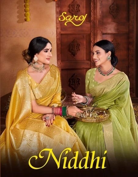 Wholesale Saree Designer Brilliance with Saroj Niddhi Sequence Pallu Soft Saree Collection