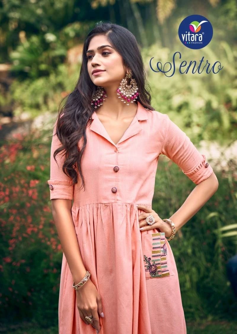 Vitara Sentro Stylish Party Wear Long Kurti Trendiest Collection