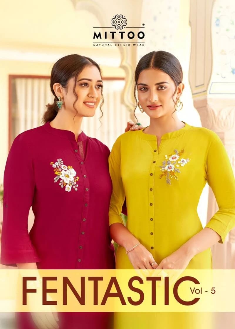 Mittoo Fentastic Vol 5 Handwork Designer Kurtis Collection