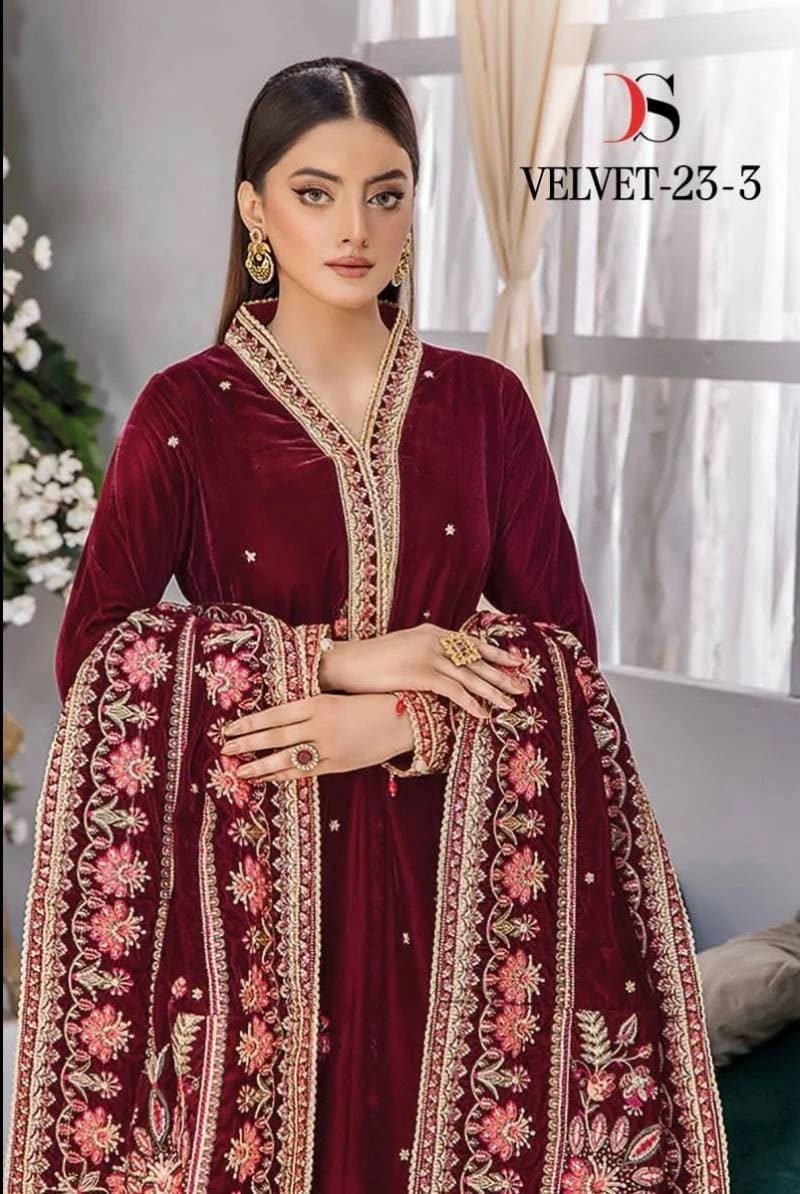 Deepsy Velvet 23 Vol 3 Pashmina Designer Dress Material Collection
