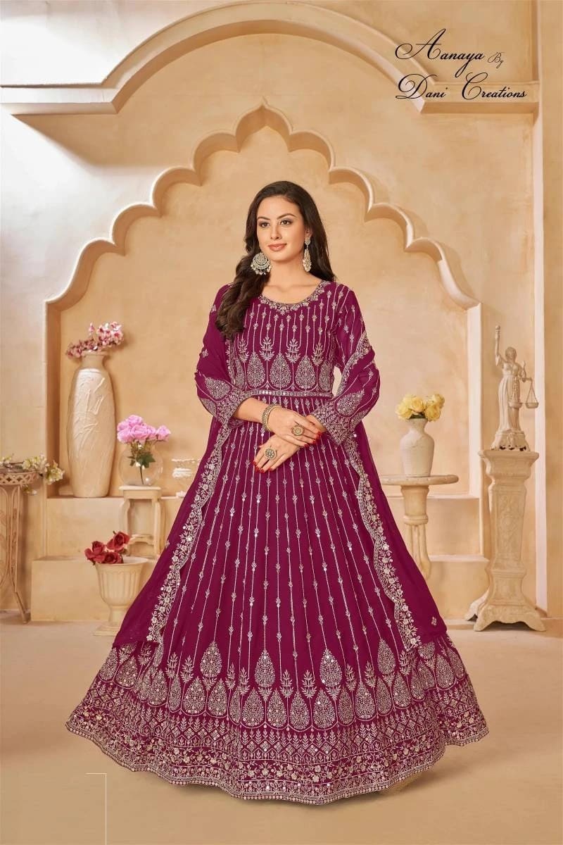 Aanaya 6800 Series Georgette Designer Gown Collection