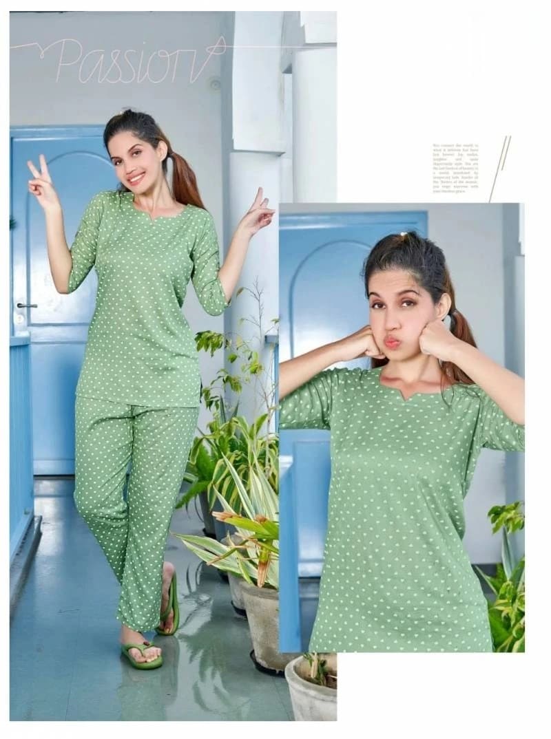 Kinti 1 Love Rayon Stylish Night Suite Collection