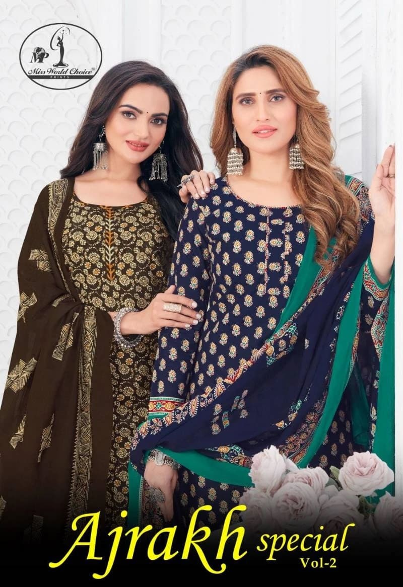 Miss World Ajrakh Vol 2 Exclusive Designer Collection