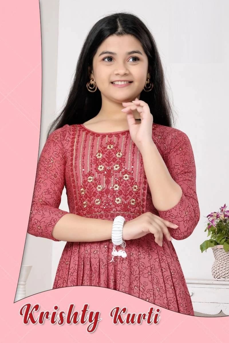 Krishty Daughter Printed Kids Kurti Collection