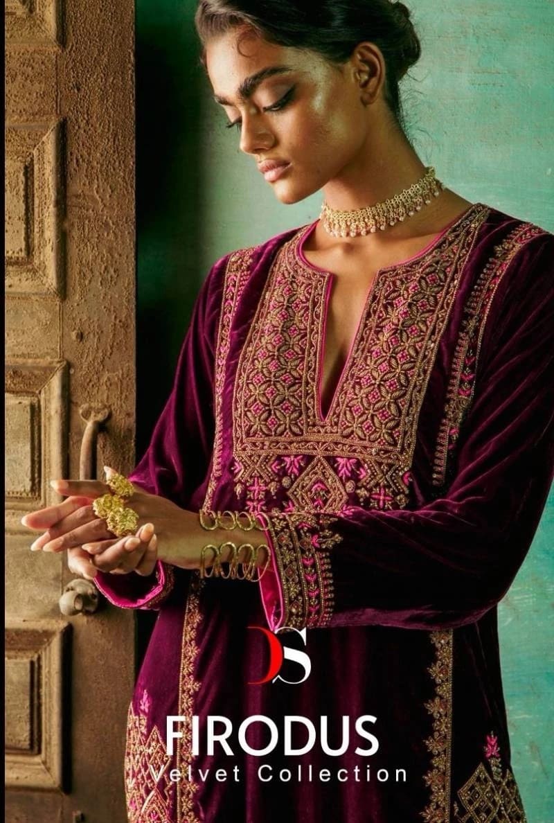 Deepsy Firodus Velvet With Embroidery Pakistani Salwar Kameez