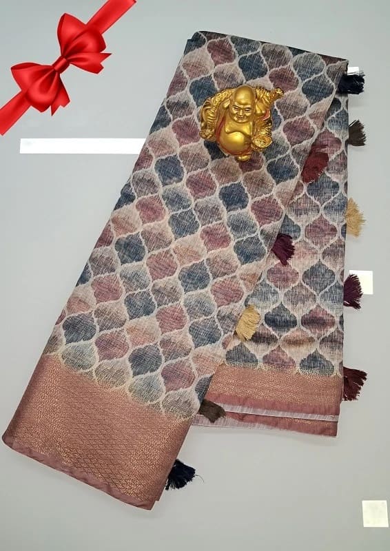 Monalisha 125 Soft Linen Cotton Silk Saree Collection