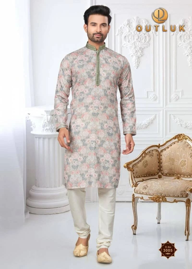 Outluk Vol 3 Wedding Kurta With Pajama Mens Collection