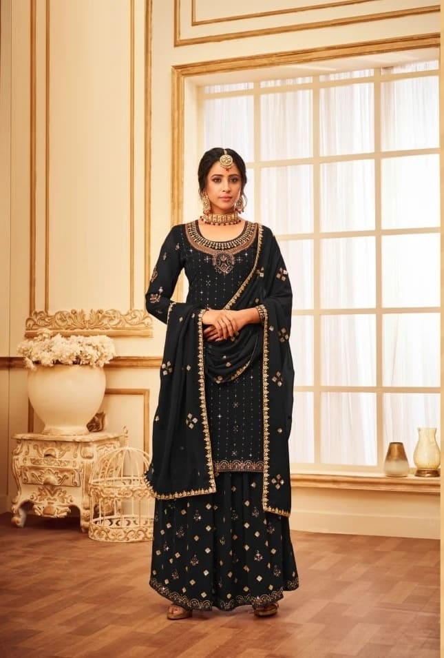 Master 864 Colors Georgette Embroidery Designer Salwar Suit
