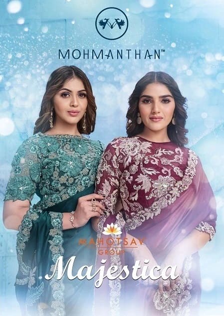 Mahotsav Mohmanthan Majestica Havey Lace Designer Saree Collection