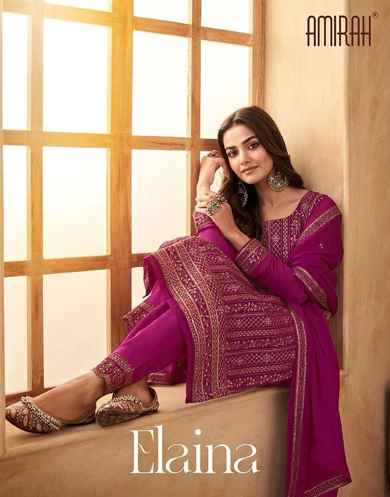 Amirah Elaina Rangoli Silk Salwar Kameez Collection