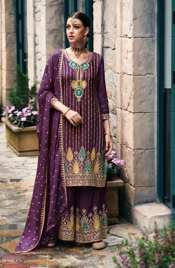 Alka 1600 To 1603 Embroidery Designer Salwar Kameez Collection