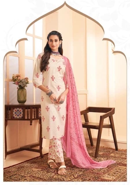 Suryajyoti Preyashi Vol 6 Cotton Dress Material
