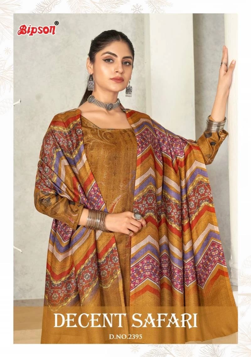 Bipson Decent Safari 2395 Pashmina Printed Dress Material Collection