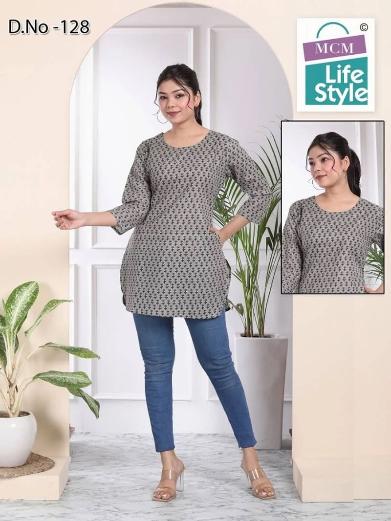 Mcm Kashvi Vol 1 Printed Cotton Short Kurtis Collection