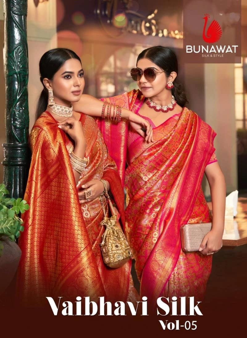 Bunawat Vaibhavi Silk Vol 5 Kanjivaram Banarasi Silk Saree Collection