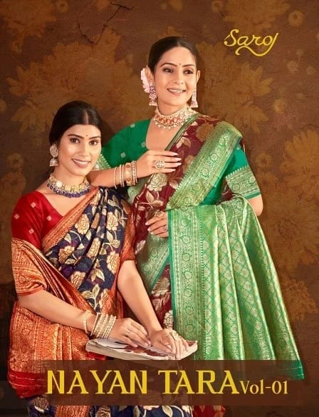 Saroj Nayan tara Vol 1 Traditional Cotton Saree Collection