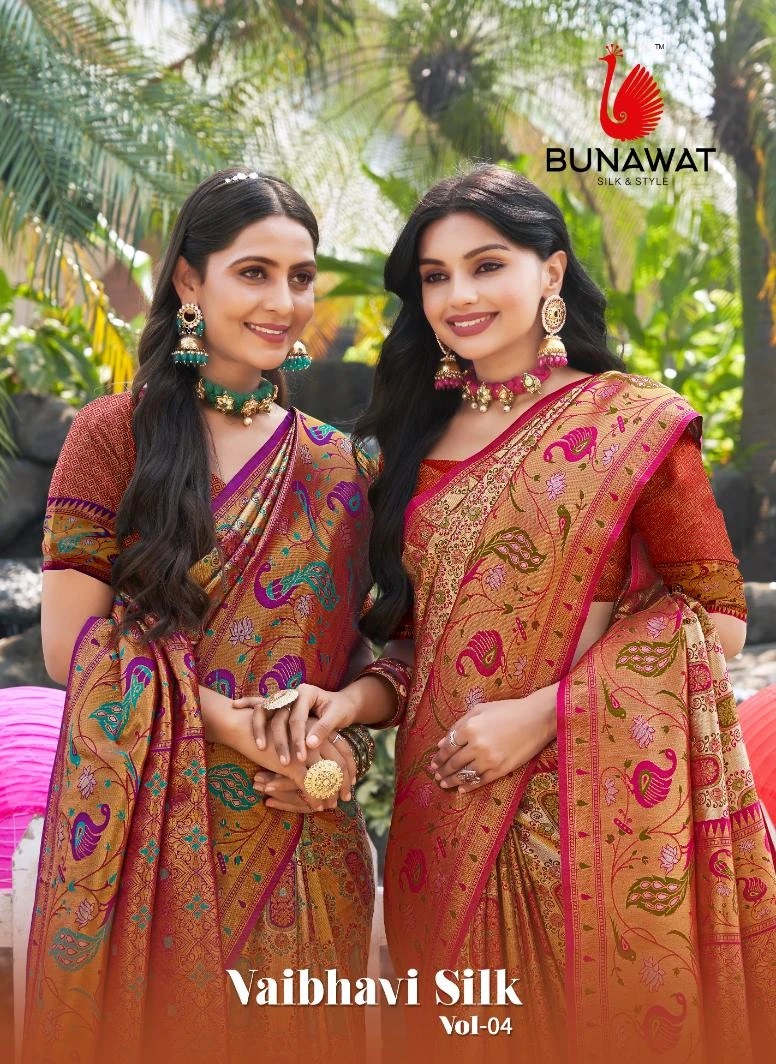 Bunawat Vaibhavi Silk Vol 4 Kanjivaram Silk Saree Wholesaler
