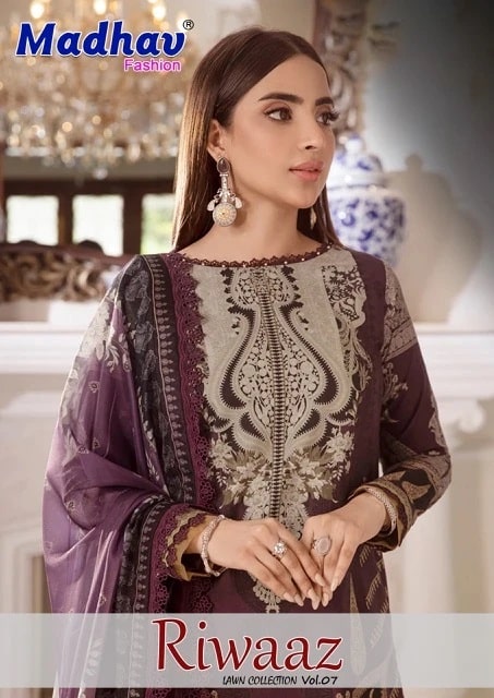 Madhav Riwaaz Vol 7 Karachi Cotton Pakistani Dress Material Collection