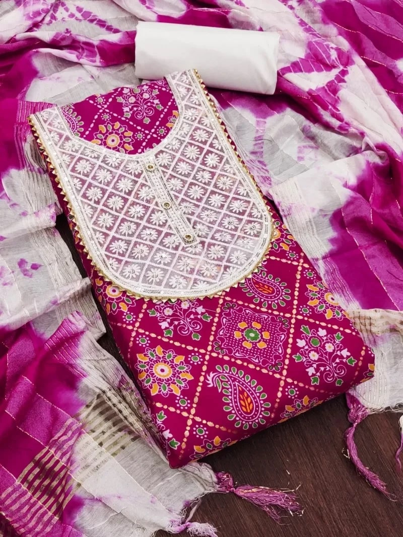 Print 1 Cotton Designer Dress Material Collection