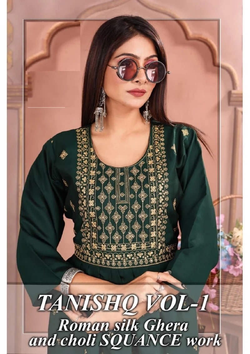 Jlf Tanishq Vol 1 Roman Silk Designer Long Kurti Collection