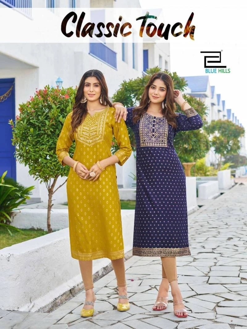 Blue Hills Classic Rayon Plus Size Kurti Collection