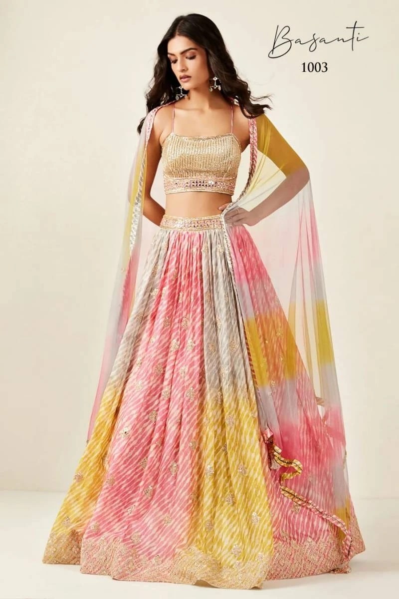 Basanti 1001 To 1003 Silk Designer Lehenga Choli Collection