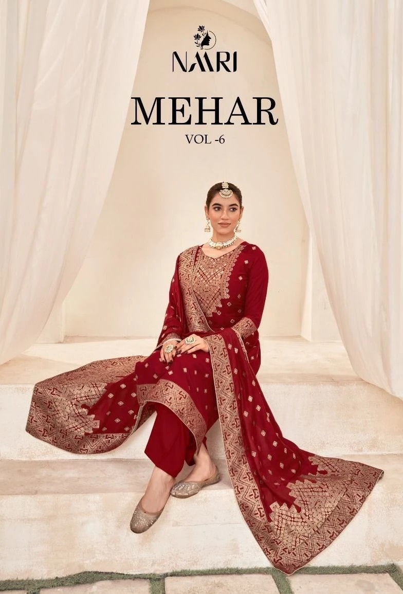 Naari Meher Vol 6 Jacqaurd Salwar Kameez Collection