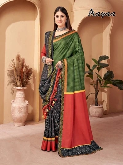 Aayaa Vol 2 Pashmina Saree Collction With Shawl
