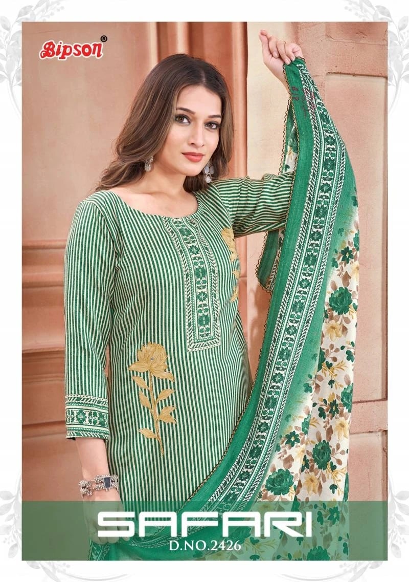 Bipson Safari 2426  Pure Pashmina Woollen Dress Material Collection