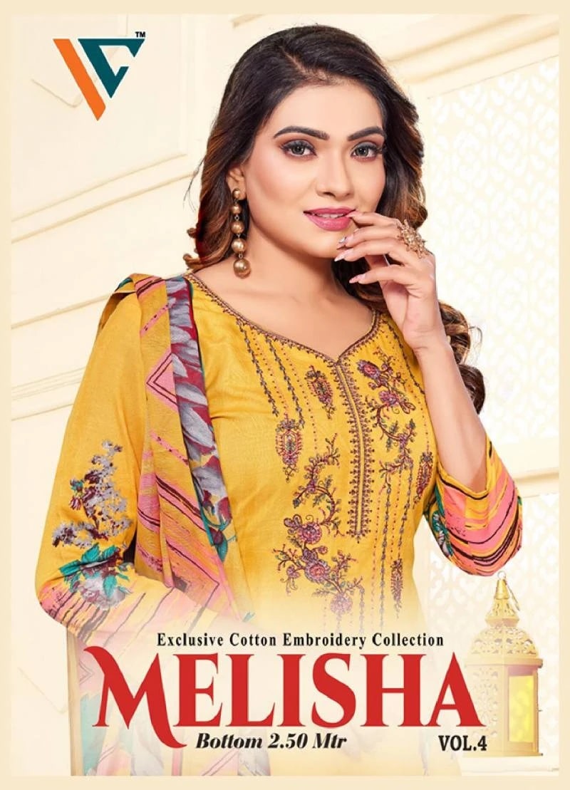 Vandana C Melisha Vol 4 Printed Latest New Cotton Dress Material Low Price