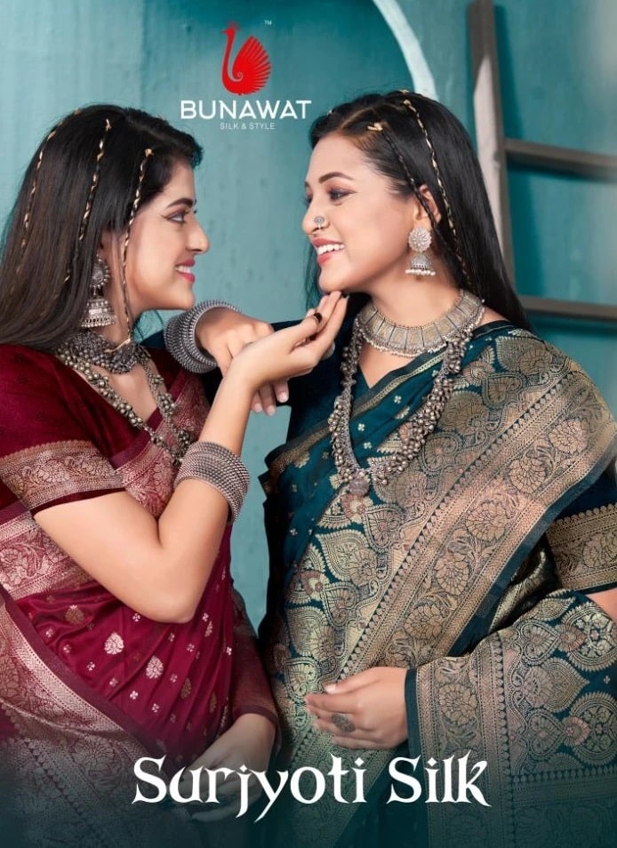 Bunawat Surjyoti Silk Designer Banarasi Saree wholesalers in surat