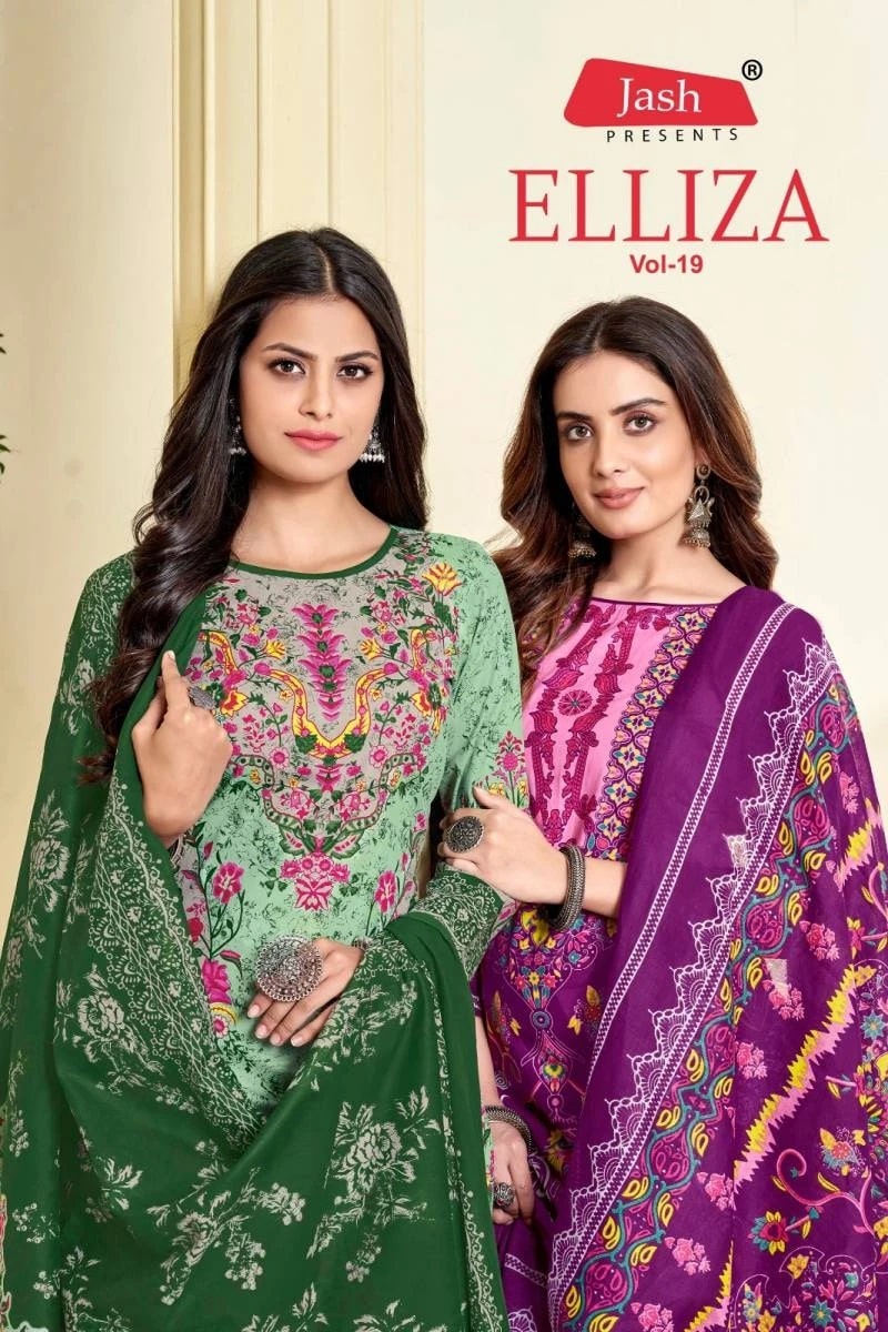 Jash Elliza Vol 19 Printed Cotton Dress Material Collection